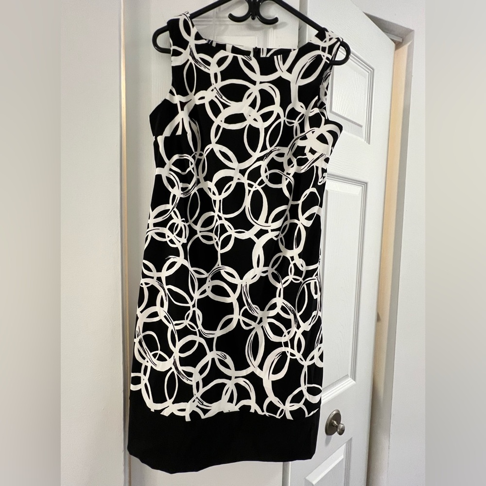 AB studio size 8 Black and White dress